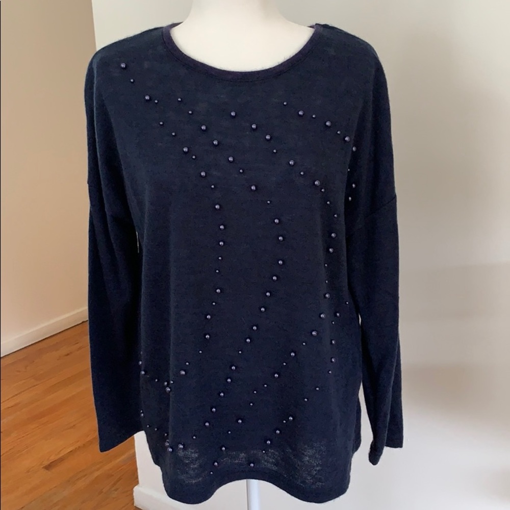 Zara Sweater pearl design